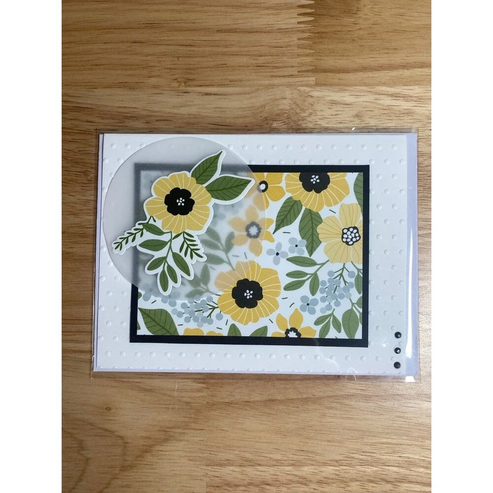 Flowers Greeting Card – Handmade A2 Card – All Occasion Blank Card